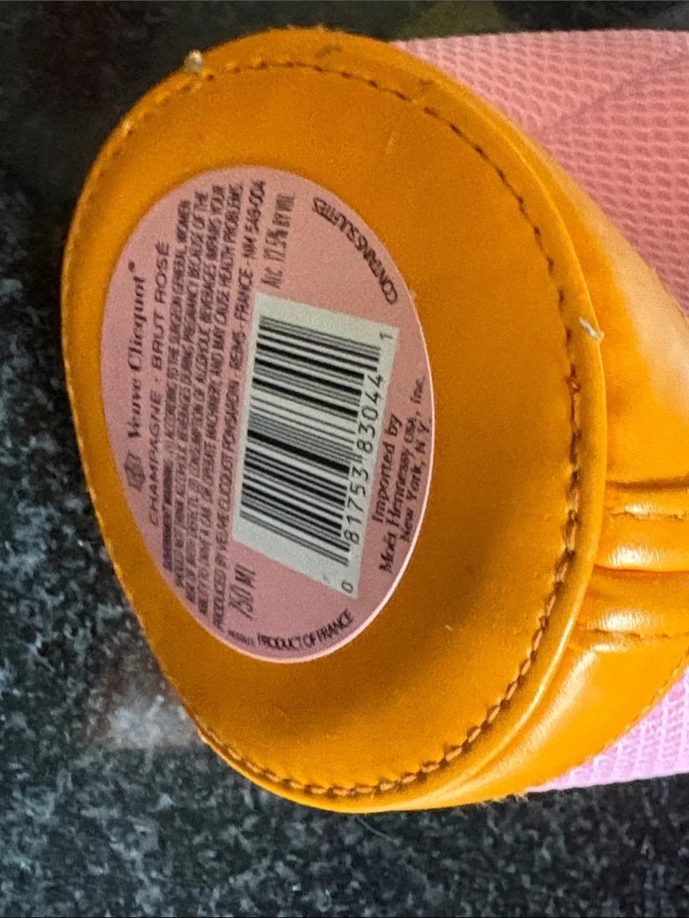 Veuve Clicquot Rosé Pink & Yellow Champagne Bottle Cooler
